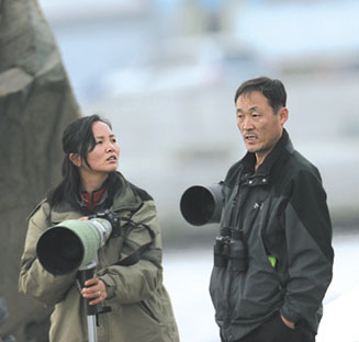 사진찍기에 함께 나선 고경남씨 부부